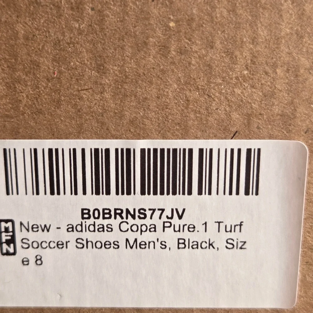 Adidas Copa Pure 1 TF Soccer Shoes Mens 8 Womens 9 Black Pink Turf Cleats NEW